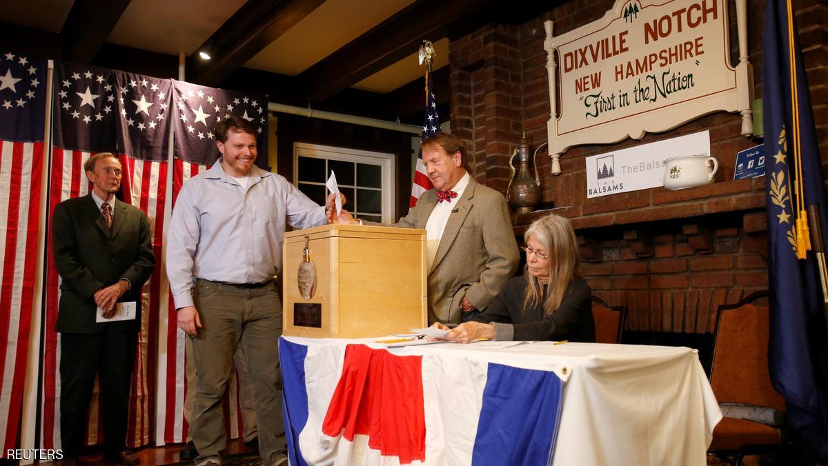 انطلاق الانتخابات الامريكية في أول قرية