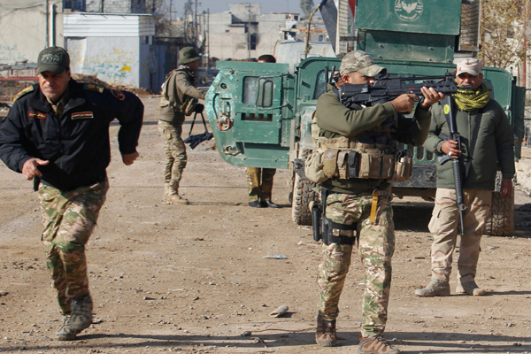 القوات العراقية في ايسر الموصل