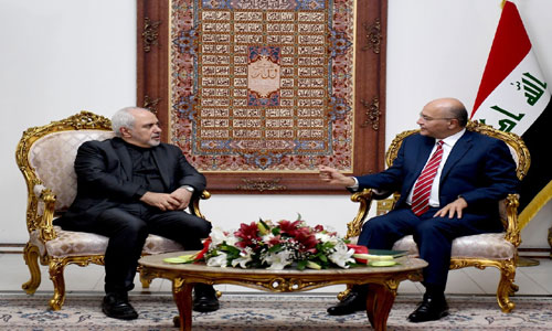 رئيس الجمهورية يؤكد حرص العراق على تعزيز الوشائج مع ايران
