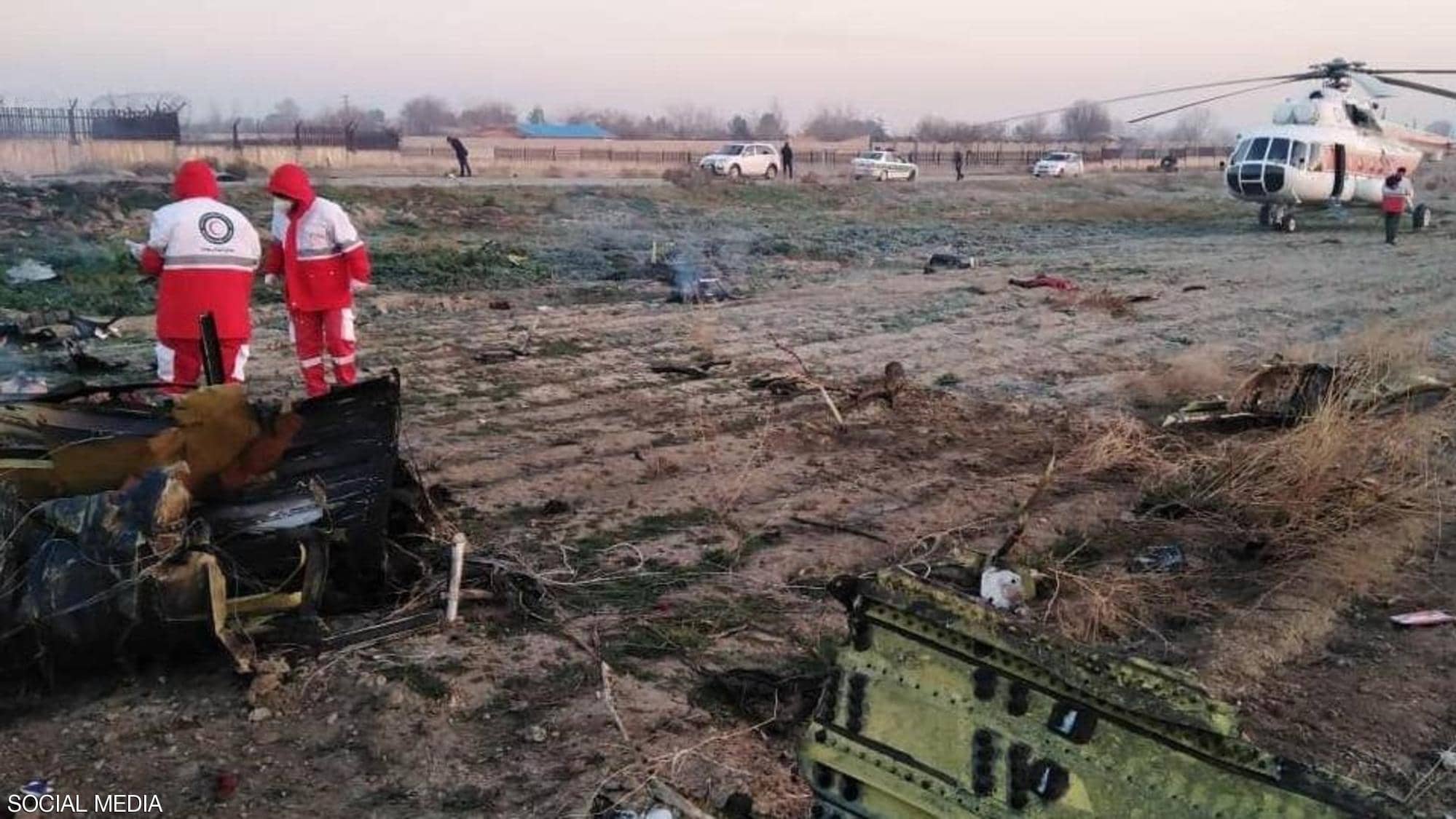 سقوط طائرة ركاب أوكرانية ومصرع 185 شخصا