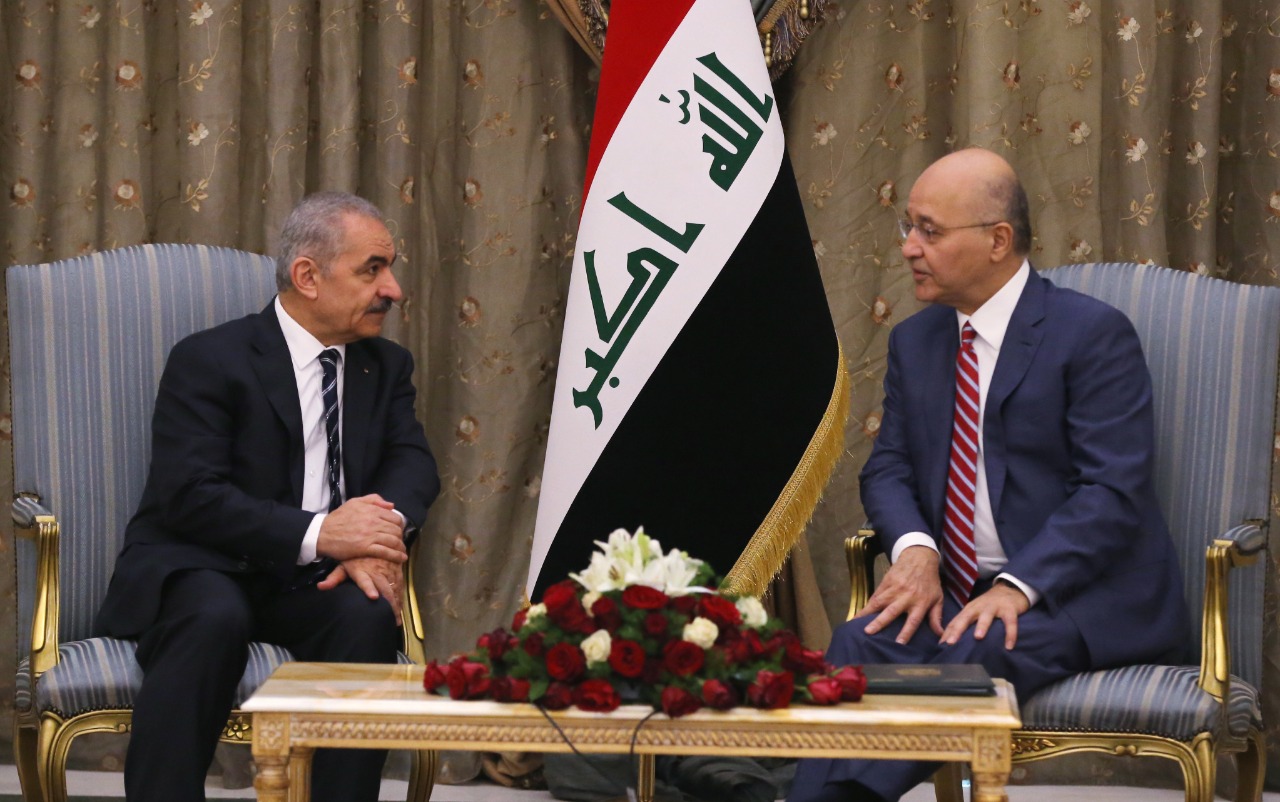 رئيس الجمهورية يؤكد دعم العراق للشعب الفلسطيني