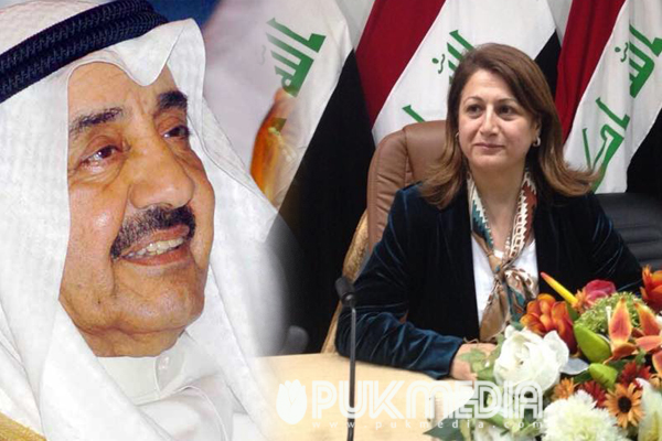 طالباني تعزي رئيس مجلس الأمة الكويتي المحترم بوفاة الخرافي