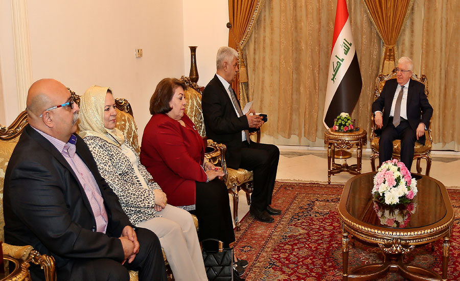 الرئيس معصوم يدعو الى تكريم المؤرخين العراقيين ودعمهم