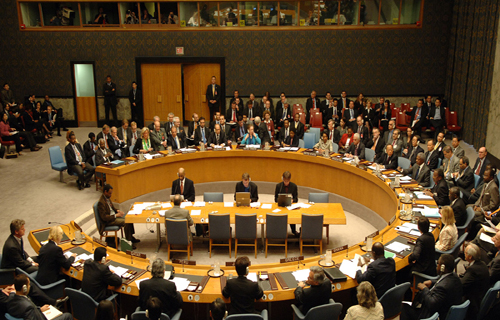 مجلس الأمن يصوت على وقف اطلاق النار بسوريا 