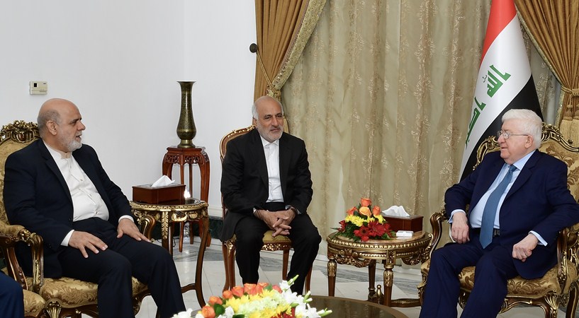 رئيس الجمهورية يؤكد ضرورة توسيع التعاون بين العراق وايران 