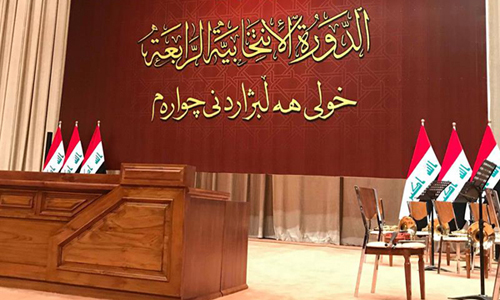 عبدالمهدي يعقد اجتماعا مع الحلبوسي في مبنى البرلمان