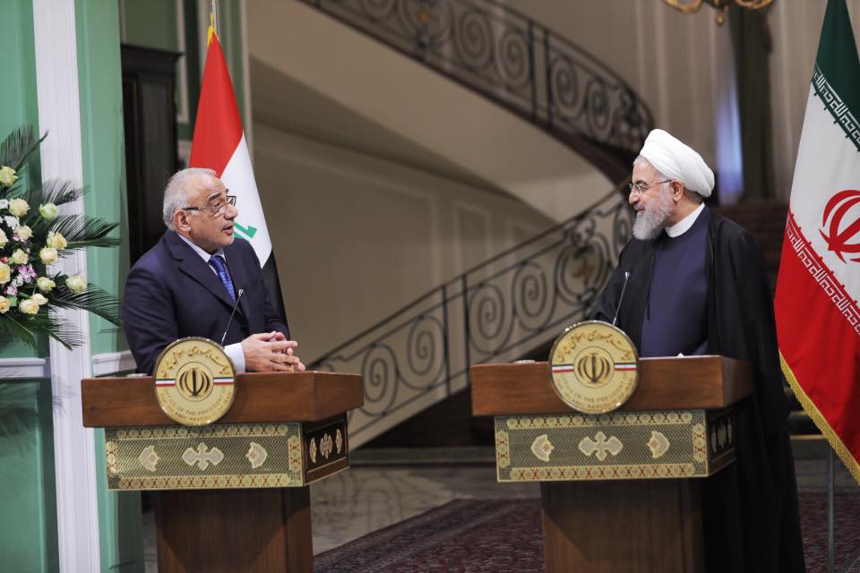 عبدالمهدي: متفائلون بمستقبل العلاقات بين العراق وايران 