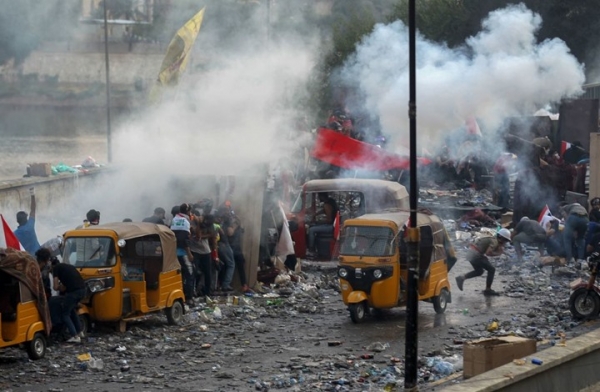 العنف في المظاهرات العراقية