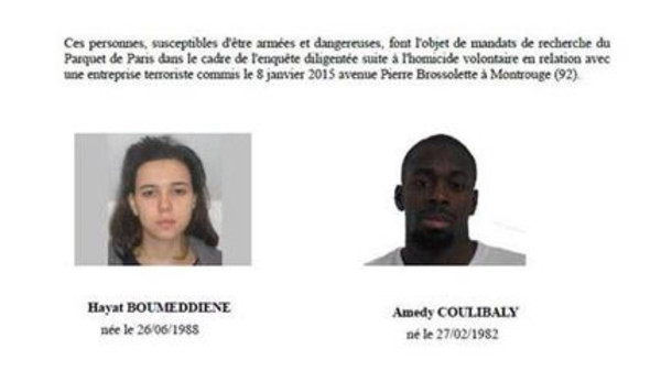 صورة شاب وشابة بتهمة قتل شرطية بفرنسا
