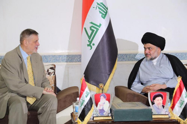 كوبيتش يبحث مع الصدر الوضع السياسي والامني في العراق