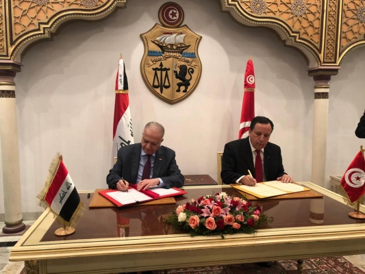 العراق وتونس يوقعان مذكرات تفاهم بعدة مجالات