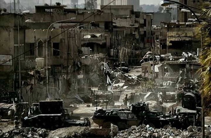 صورة تظهر حجم الدمار في الموصل