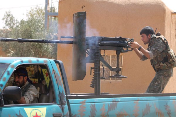 وحدات حماية الشعب تتصدى لهجوم داعش في تل كوجر 