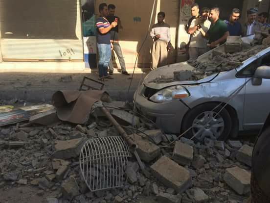 الاضرار التي خلفها الزلزال في قضاء رانيه