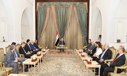 الرئيس معصوم يؤكد على عمق العلاقات العراقية الجزائرية