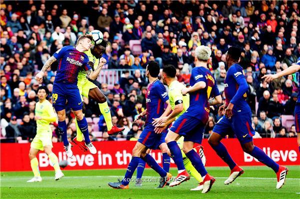 برشلونة يسقط في فخ التعادل أمام خيتافي
