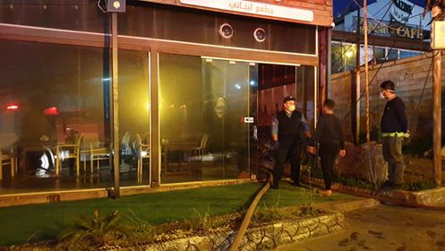 اندلاع حريق بمطعم وكافتريا لبناني في السليمانية