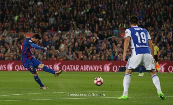 ميسي ينقذ برشلونة من فخ ريال سوسييداد