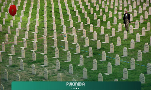 صورة لمقابر ضحايا القصف الكيمياوي