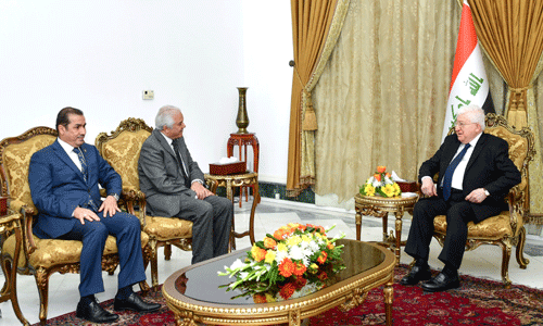  الرئيس معصوم يستقبل سفيري العراق في النمسا وتونس