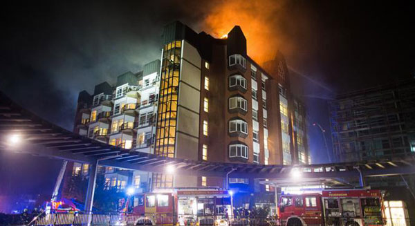قتيلان و15 مصابا بحريق داخل مستشفى في ألمانيا 