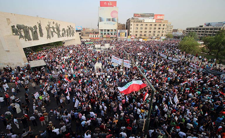 تأجيل تظاهرات بغداد حتى اشعار آخر