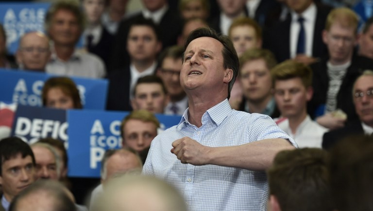 حقق رئيس الوزراء البريطاني ديفيد كاميرون انتصارا في الانتخابات العامة