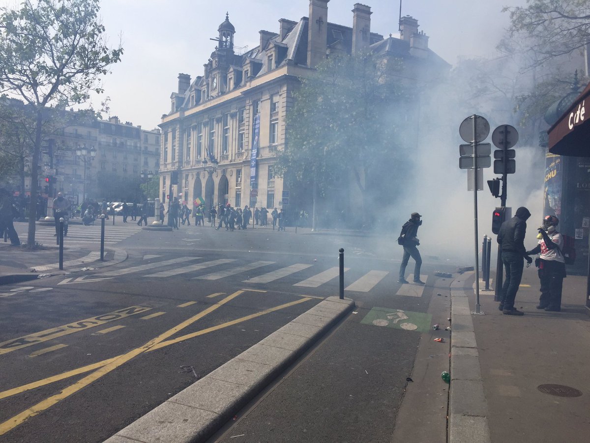 باريس... مصادمات خلال تظاهرات يوم العمال