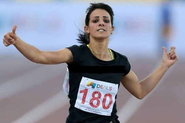 لاعبة عراقية لالعاب القوى