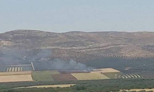 الجيش التركي يحرق محصول القمح غربي كوردستان