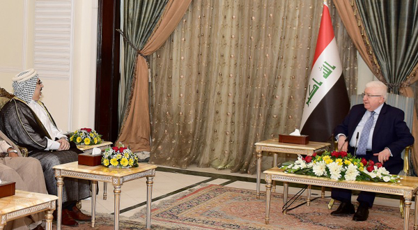 الرئيس معصوم يلتقي امير قبائل ربيعة في العراق والوطن العربي