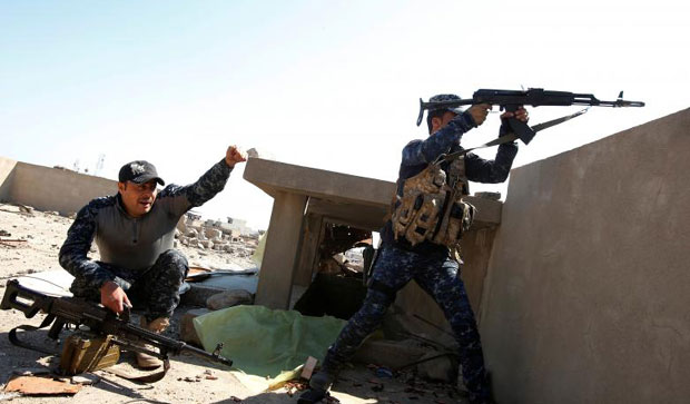 القوات العراقية في ايمن الموصل