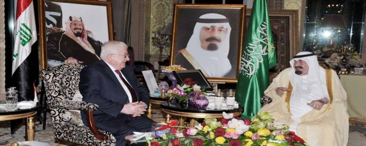 لقاء الرئيس معصوم مع العاهل السعودي