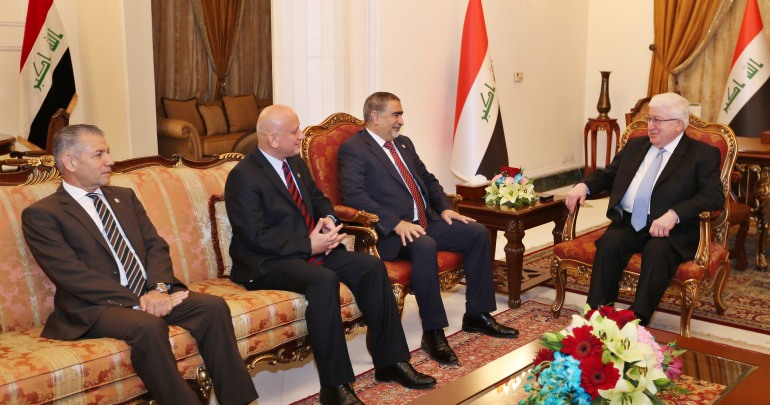 الرئيس معصوم يؤكد سعي العراق لتوسيع علاقاته الخارجية