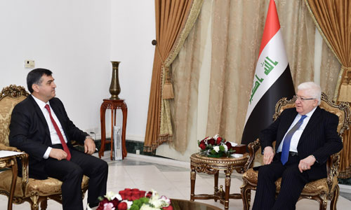 الرئيس معصوم يؤكد حرص العراق على علاقات طيبة مع تركيا