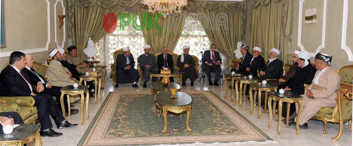 علماء الدين: الرئيس مام جلال مؤسس السلام والوئام والتسامح