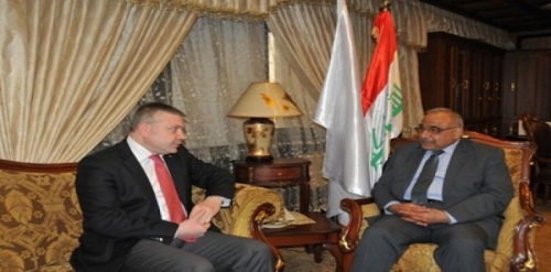عادل عبد المهدي يبحث مع السفير الأرميني العلاقات في مجال النفط