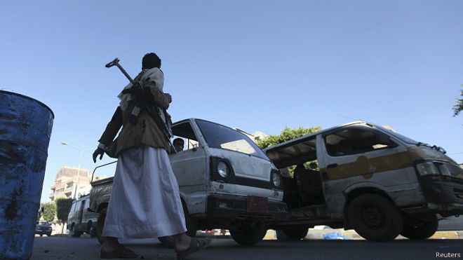 التفجيران استهدفا المسلحين الحوثيين 