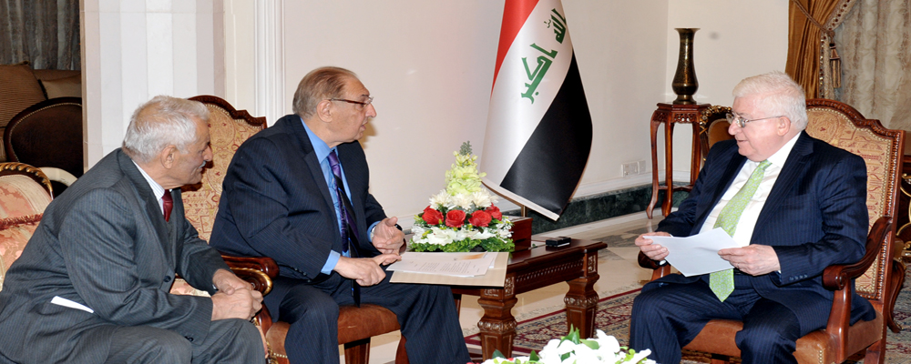 رئيس الجمهورية يستقبل المشرف العام للجنة العليا لتطوير التعليم في العراق