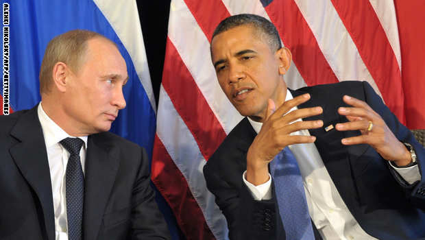 باراك أوباما وفلاديمير بوتين