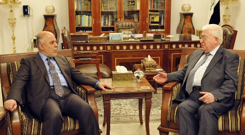 الرئيس معصوم والعبادي يؤكدان اهمية تنفيذ الاتفاق النفطي بين اربيل وبغداد