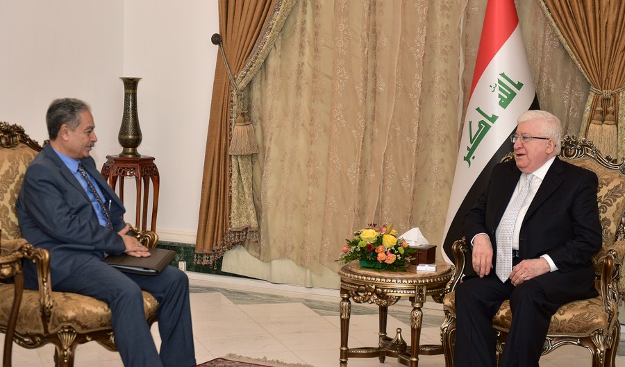 الرئيس معصوم يدعو إلى جعل 2017 عام إعادة إعمار العراق 