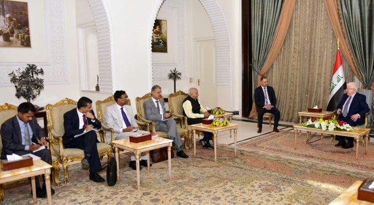 الرئيس معصوم: الهند والعراق منبعان خالدان للثقافة والعلوم والفنون