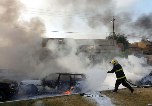  إنفجار سيارتين مفخختين في بغداد