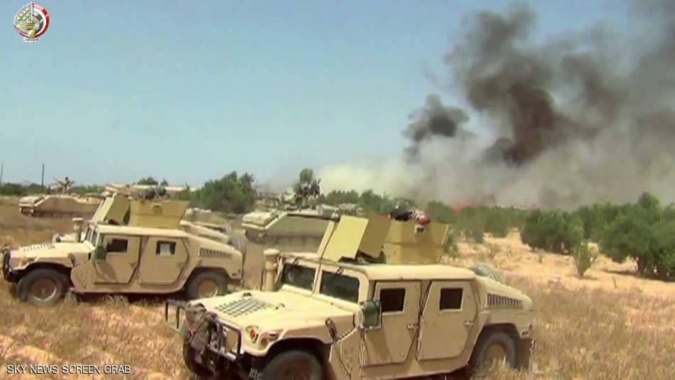 مصر.. الجيش يعلن مقتل 4 تكفيريين شديدي الخطورة