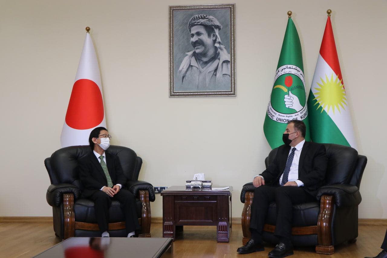 الاتحاد الوطني يشيد بدور اليابان في دعم اقليم كوردستان 