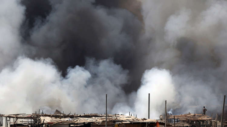 اندلاع حريق ضخم بمحافظة مصرية