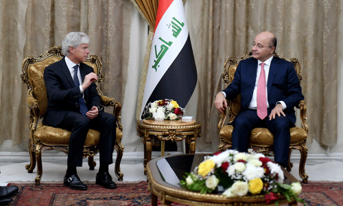 الرئيس برهم يدعو الشركات الفرنسية لتوسيع استثماراتها في العراق