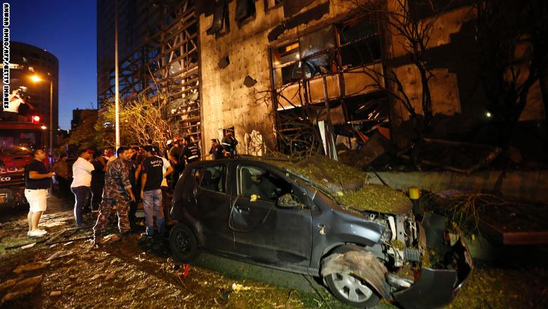 انفجار عبوة ناسفة قرب بنك لبنان والمهجر في بيروت