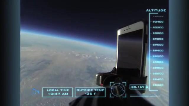 فيديو... آيفون6 سقط من الفضاء ولم يتحطم